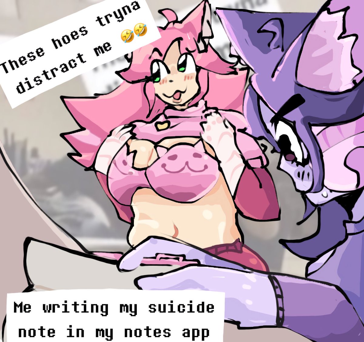 eternalgoodies's tweet photo. Pink and maddie 600 follower shenanigan special
#deltarune #mewmew https://t.co/xTEAu4S3yM