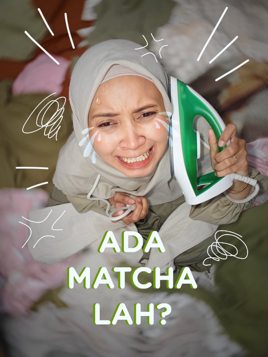 puricadew's tweet photo. Abis nyuci, lanjut setrika. Segunung matchalah baju yg harus disemprot, dilindes, dilipet, repeat. Capek! 🤯
Ada Matchalah? Indomilk Matcha dulu lah! @indomilkyourway
Badan &amp; pikiran jadi relax. Patchar halalku jd ikut semangat buat bantuin 🤭 
#IndomilkGoestoOsaka #MatchaUMAMILK https://t.co/hR7CzPRx06