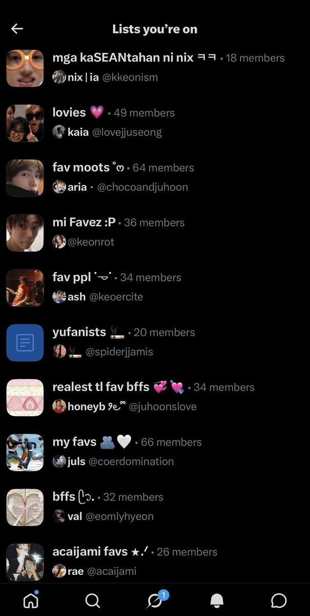 ahnsainz's tweet photo. omg i js opened the lists i’m on and i didn’t realize there were this many 😭 following all of them RN so if i randomly show up in ur notifs just pretend u didn’t see that i’m late as hell ahjeahahqgha ily all mwa https://t.co/UOqqb5tX3S
