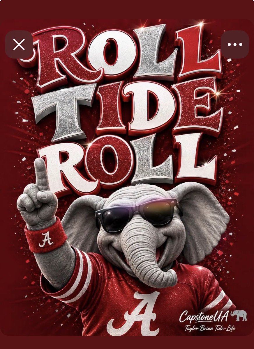 livelymeii's tweet photo. Roll Tide Roll 🐘 https://t.co/4fhcJuUWdR
