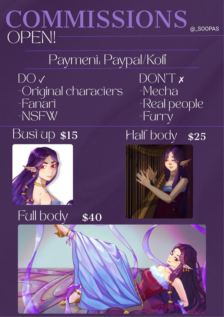 _soopas's tweet photo. Commission table! DM me if you're interested ^^
#commissions #comissionsopen #comission https://t.co/j08fBuEfgD