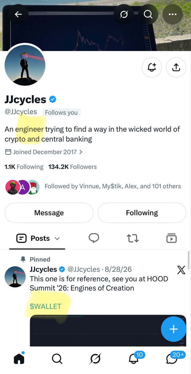 nottellingyou73's tweet photo. I just figured it out

@JJcycles is Joshua Jiang (the guy who launched $WALLET and works at Robinhood, that’s why Robinhood just reposted his post) 

See research here: 

One of the more interesting trails around aa33—the wallet that launched $WALLET—is its connection to Joshua Jiang, a Robinhood engineer.

Public development history includes commits authored as Joshua Jiang <joshua.jiang@robinhood.com>, while his GitHub profile has also associated him with @robinhoodmarkets.

Now look at the onchain trail.

In May 2022, joshuajiang.eth sent 5 MATIC and then 30 MATIC to f1a726.

Separately, another wallet appearing in Joshua/Robinhood development artifacts—0x1fB4...4f0A—later funded the exact same f1a726 wallet on Optimism.

Then, beginning in 2024, f1a726 developed a repeated multichain transaction relationship with aa33.

And in August 2025, aa33 acquired:

jj.staketr.hi

So:

Joshua-linked wallets → f1a726 → aa33 → jj.staketr.hi → $WALLET

His X profile even says he’s an engineer. 

@JJcycles is the founder of $WALLET