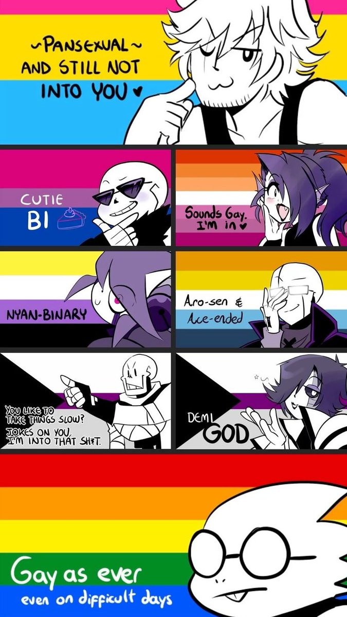 bruhtasticstuff's tweet photo. i still love these pride month quote jakei made for them omge https://t.co/md17t03X4Q