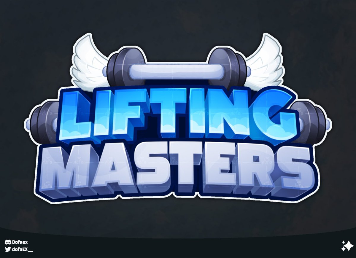 dofaEX__'s tweet photo. Logo Commission “Lifting Masters”🏋️💪
DM me on here or Discord to order 📨
Likes ❤️ and Reposts 🔄 are appreciated!
#RobloxDev #RobloxGFX #robloxlogo #robloxart https://t.co/s4MKRiMZmk