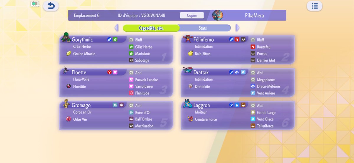 PikaMeraX's tweet photo. Le calque de l’équipe… oui oui c’est un laggron support spécial attaque https://t.co/iDuktH2BYN