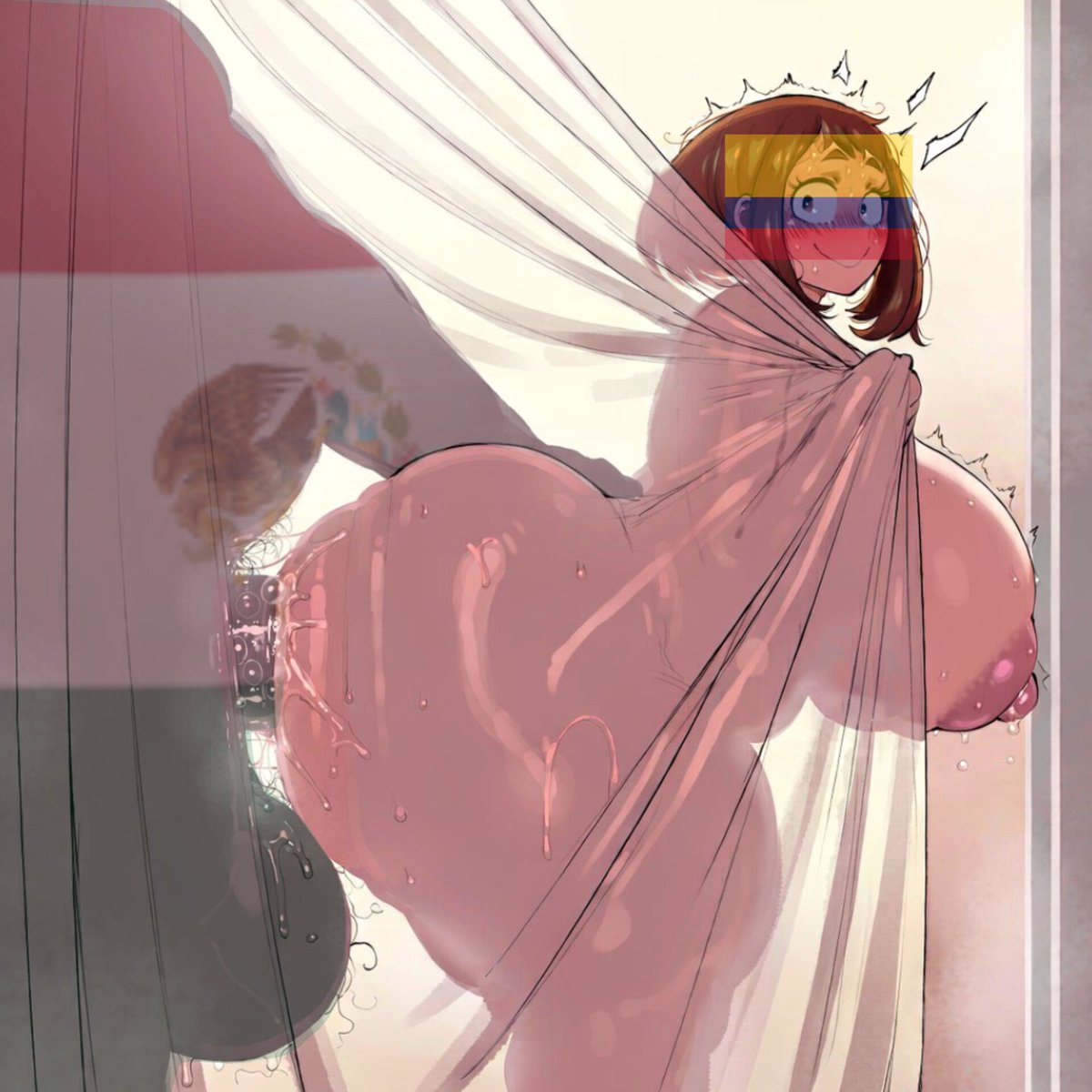 30RB050's tweet photo. "Eyy, que haces aqui corazón? No ves que me estoy bañando?"

"Eh, que dices? Ay, deja de quejarte por tu amigo, ya sabes que el es nuevo en el p4ís, solo lo estoy haciendo sentirse en casa, vamos a salir en un ratito, deja de estar de celoso, te ves patético así" https://t.co/MK8pFINYqk