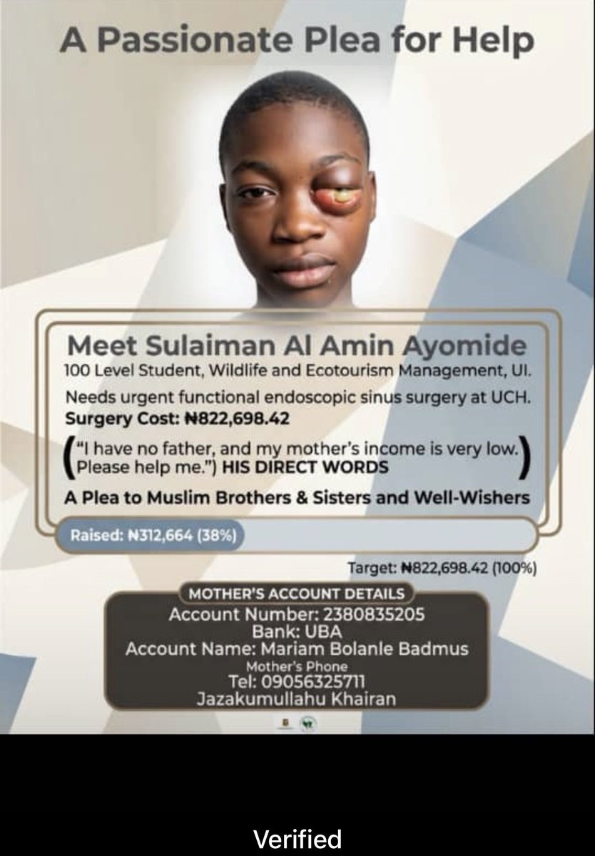 0xYinka's tweet photo. Someone I trust posted this on her whatsapp. 

Help if you can pls 🙏🏾 https://t.co/nUjLC62kUz