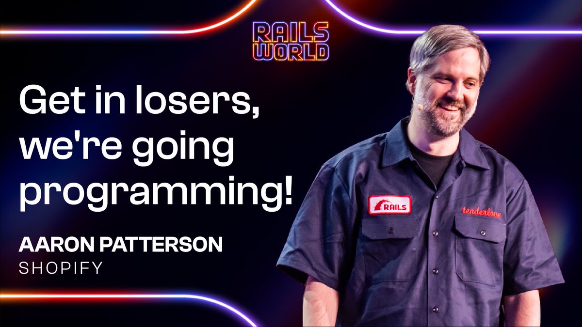 rails's tweet photo. The purpose of a system is what it does, but only for those observing it. In the Closing Keynote of #RailsWorld 2026, @tenderlove covers Ractors, ZJIT, and how AI agents chained a https://t.co/R9c5fU1iCE caching bug into a Rube Goldberg attack. 

Aaron's an AI enthusiast, but his takeaway is clear: your compiler promised you the as-if rule, and your AI hasn't. So keep reading your code.

Watch the full Closing Keynote here: https://t.co/I0tKqYWg08