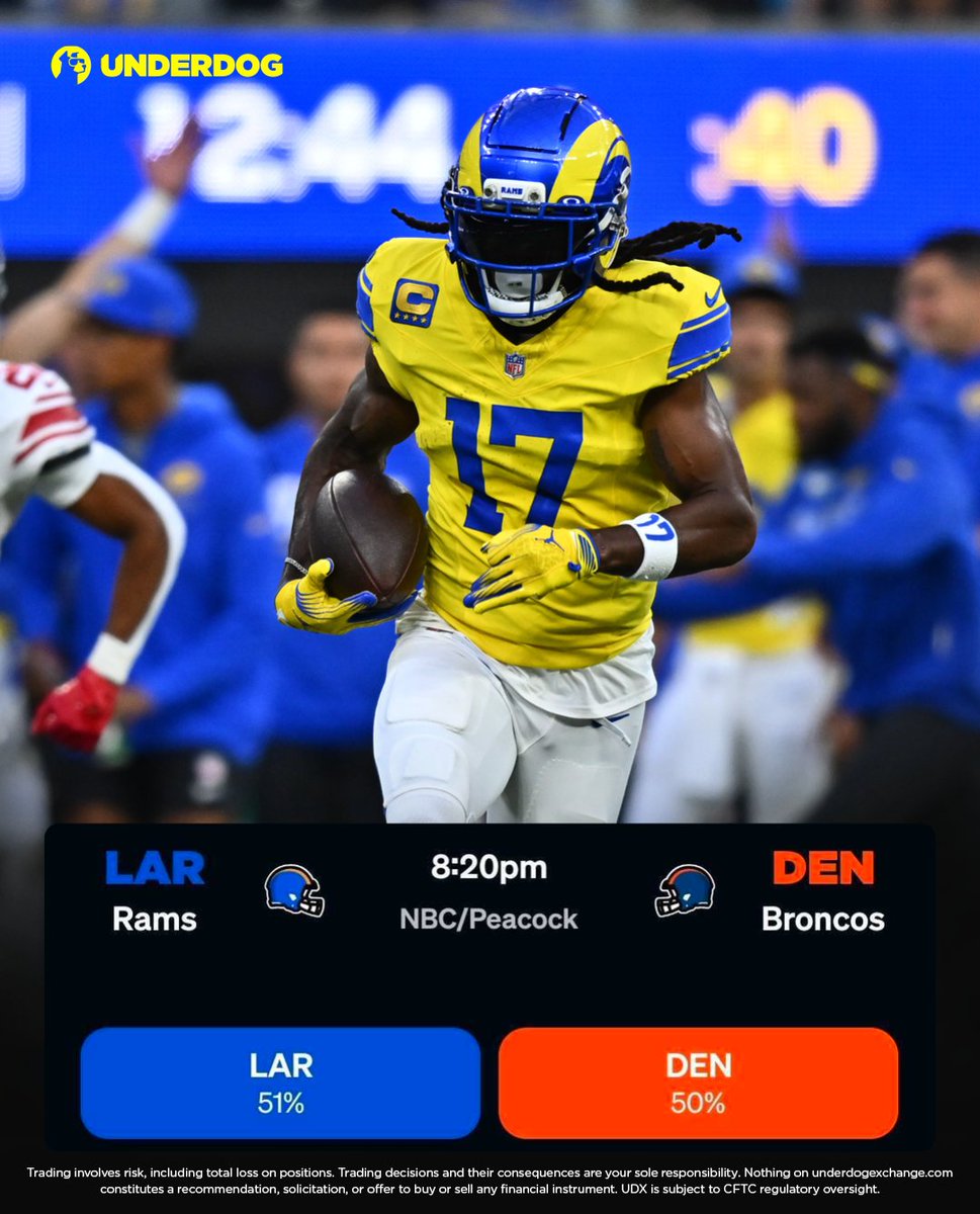 UnderdogNFL's tweet photo. Davante Adams in 2 games with Rams when Puka Nacua doesn't play, per @SumerSports:

18 targets
13 receptions
230 receiving yards
2 TD

https://t.co/3Py7x1GGSJ https://t.co/uHoBCdNUfA