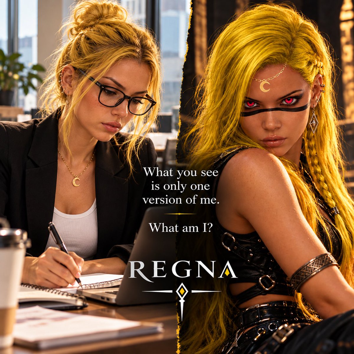 REGNAcoin's tweet photo. What you see is only one version of me.

What am I?

A story.
A presence.
A force.
A woman who defines herself.

I am REGNA.

#WomenInCrypto #CryptoWomen #LadiesOfCrypto #MemeCoins #Crypto #Web3 #CryptoCommunity #WomenEmpowerment #StrongWomen #SheBuilds #WomenSupportingWomen https://t.co/mYgQNljKwZ