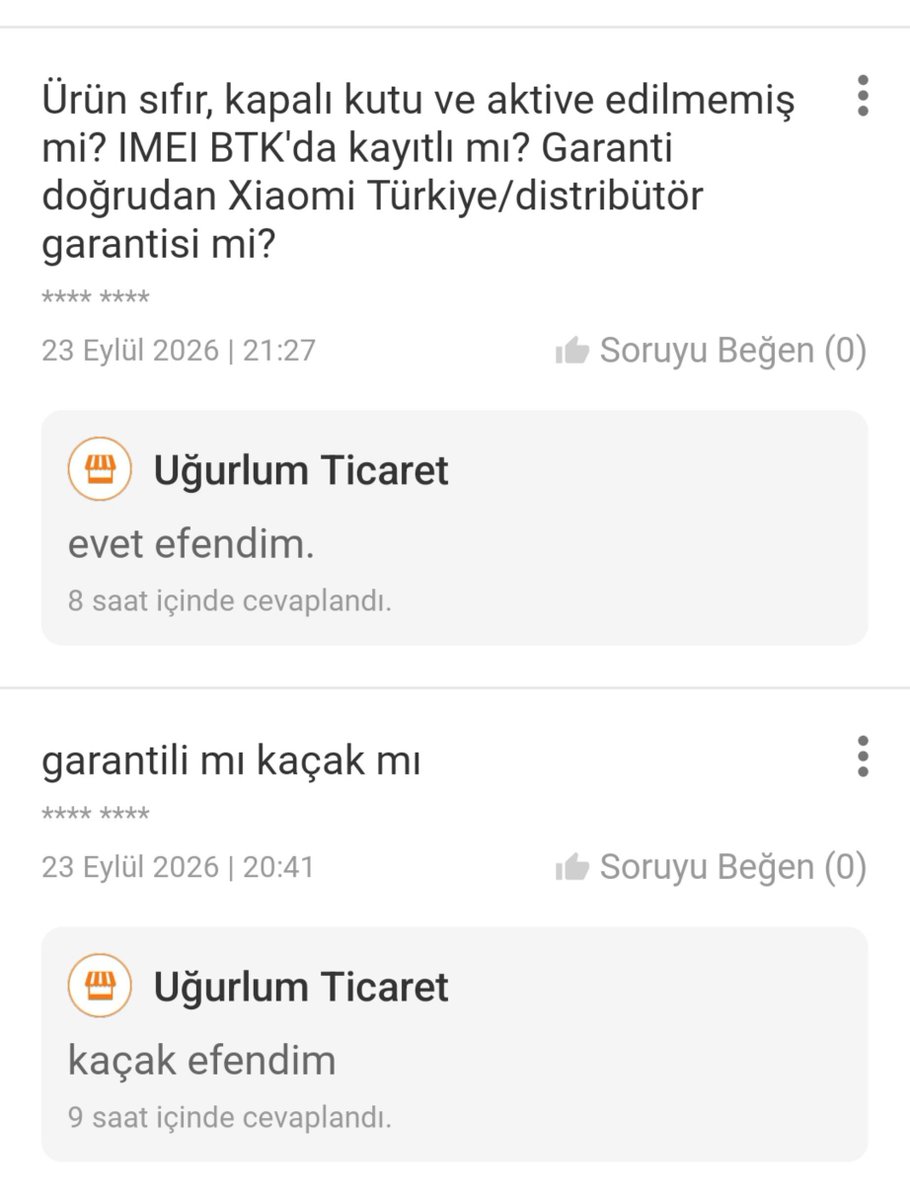 ErisimTR's tweet photo. Evet sevgili @Trendyol , yeni bir dosyayla karşınızdayız. 

Birilerinin "iç ticaret çok güvenli, Çin'den ürün alınca vatandaş mağdur oluyor" dediğini duyduk. 

Fakat biz Türkiye'nin en köklü e-ticaret şirketlerinden Trendyol'da farklı sorunlar tespit ettik.

Bir takım kişilerin ne amaçla olduğunu henüz tam çözemediğim platform davranışını size anlatacağım.

Kaplan Teknoloji Mağazası
OKTAY TEKNOLOJİ
Uğurlum Ticaret
Dursun Ticaretleri (seninki dursun oe)
Cemot Motors
Yeşim Açıkgöz
TOGG Auto
vs vs

isimli mağazalardan aynı kişiler aynı ürünleri absürt ucuz fiyatlara platform üzerinde satışa sunuyorlar. Ve ben şikayet edene kadar bir Allah'ın kulu Trendyol çalışanı "abi 90k telefonu 35k'ya listelemişler nasıl mümkün lan bu" demiyor. 

Süreci öğrenmek için derhal sipariş verdim ve tahmin ettiğim gibi herhangi bir hareket olmadı. Trendyol desteği hazır cevaplarla "içiniz rahat olsun, sipariş tarafınıza ulaşacaktır" diyor. Bilmiyor ki esas ulaşsa rahat olmam. Bana gelenin hıyar olduğunu size nasıl kanıtlarım sonra :)

Mesafeli Satış Sözleşmesi'nde yazan numarayı 6 farklı numaradan aradım. Her birinde ilk aradığımda tam 3sn çaldıktan sonra açılıyor. Ardından kendi sesimi duyuyorum. Sonra ikinci arayışımda numaram engelleniyor ve otomatik olarak meşgule düşüyorum. 

Aynı numarayı iki farklı hattan aynı anda aradım. Birini arkadaşıma verdim ve arkadaşımla bu hat üzerinden konuştuk resmen :) Birbirimizin sesini duyduk. Hatlar paralel bağlıysa demek..

Ürün siparişi verdiğimiz gibi mağaza uçtu. Her seferinde, her mağaza biz sipariş verdikten ya dakikalar ya da saatler sonra yok oldu. 

Satıcı ürün sorularına hep efendim ekleyerek cevap veriyor efendim.