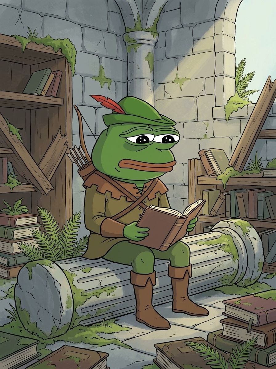 RobinPepeCoin's tweet photo. Chapter one https://t.co/Yge4r8yBP1