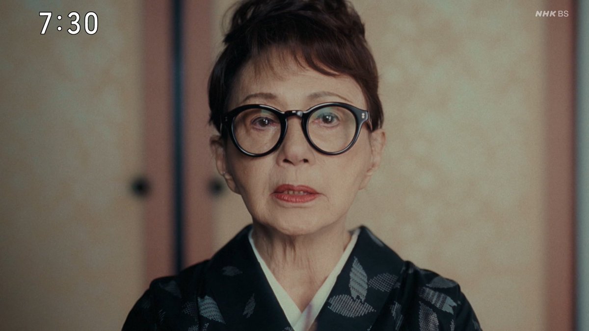 hizocco's tweet photo. #ブラッサム【寄せてる】加賀まりこさんが演じるのは 晩年の葉野珠。モデルの宇野千代さんに かなり寄せてます。 https://t.co/bkLNY1zZfC