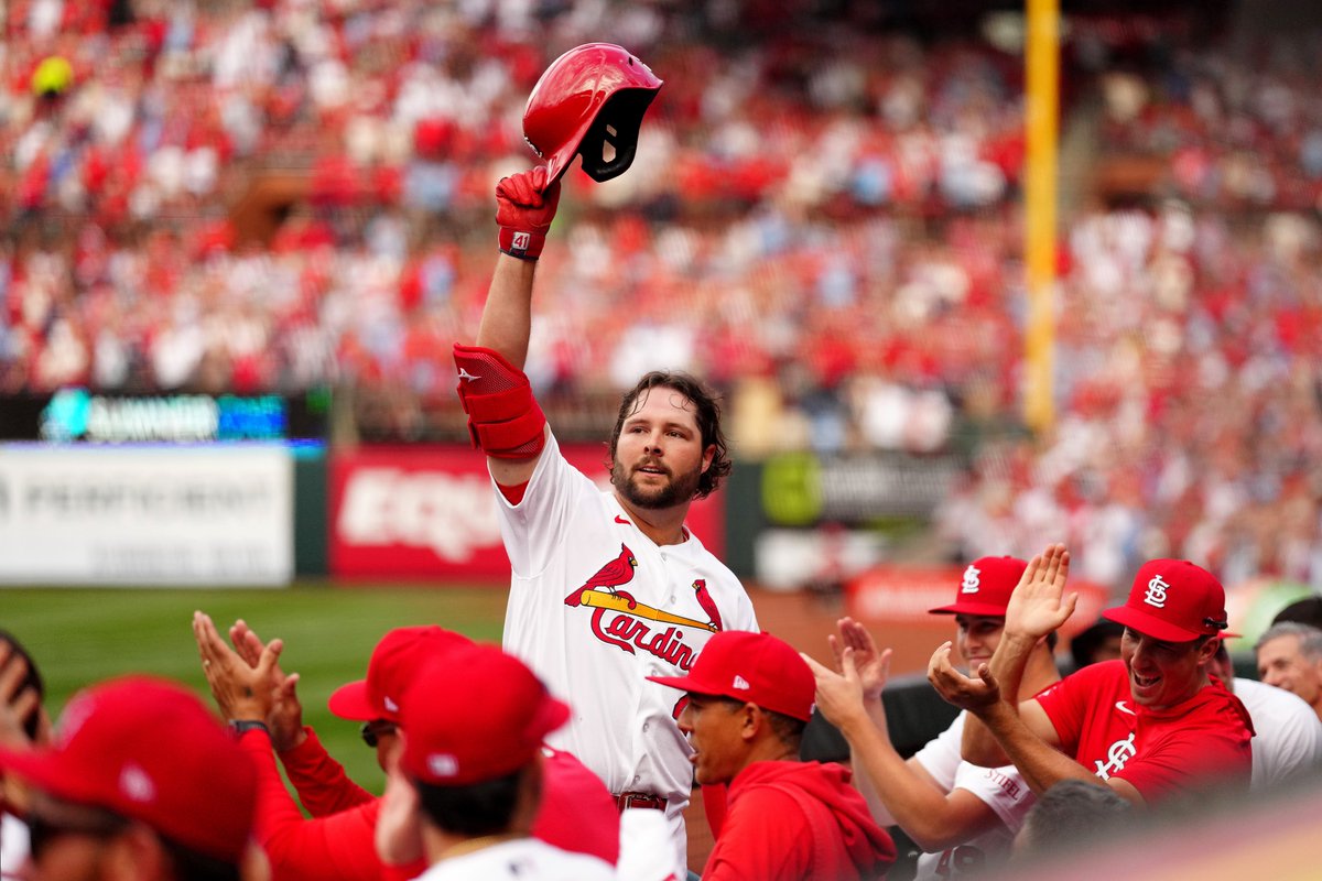 Cardinals's tweet photo. Give it up for the 2026 MLB leader in RBI! 🏆 https://t.co/WBhFpRbut0
