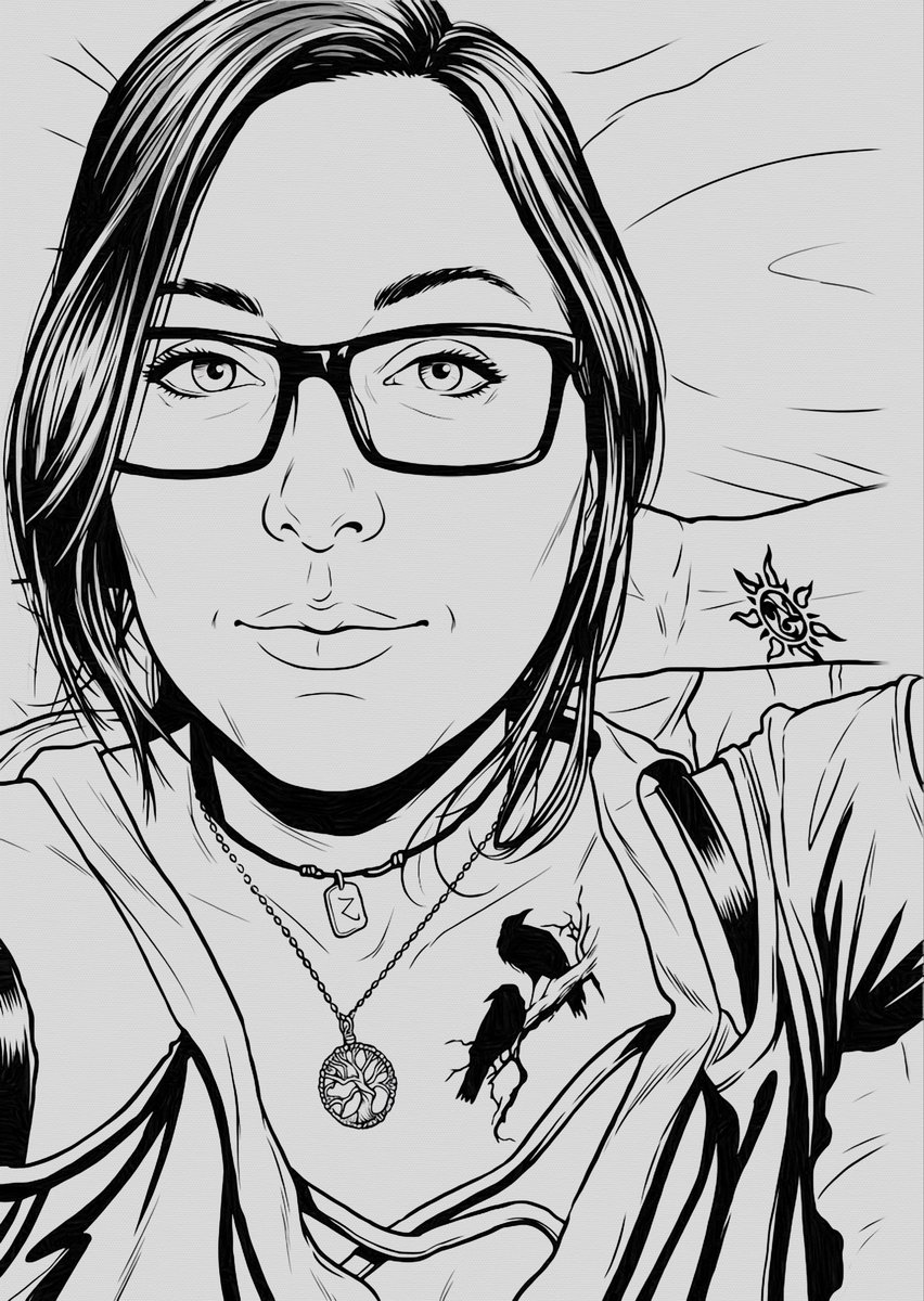 Gretchensmuseum's tweet photo. A convergence of precise linework and detailed personal details… as y’all know nailing a likeness is all about that subtle nuances and strong visual hierarchy. #Digitalillustration https://t.co/jfmd9akmVa