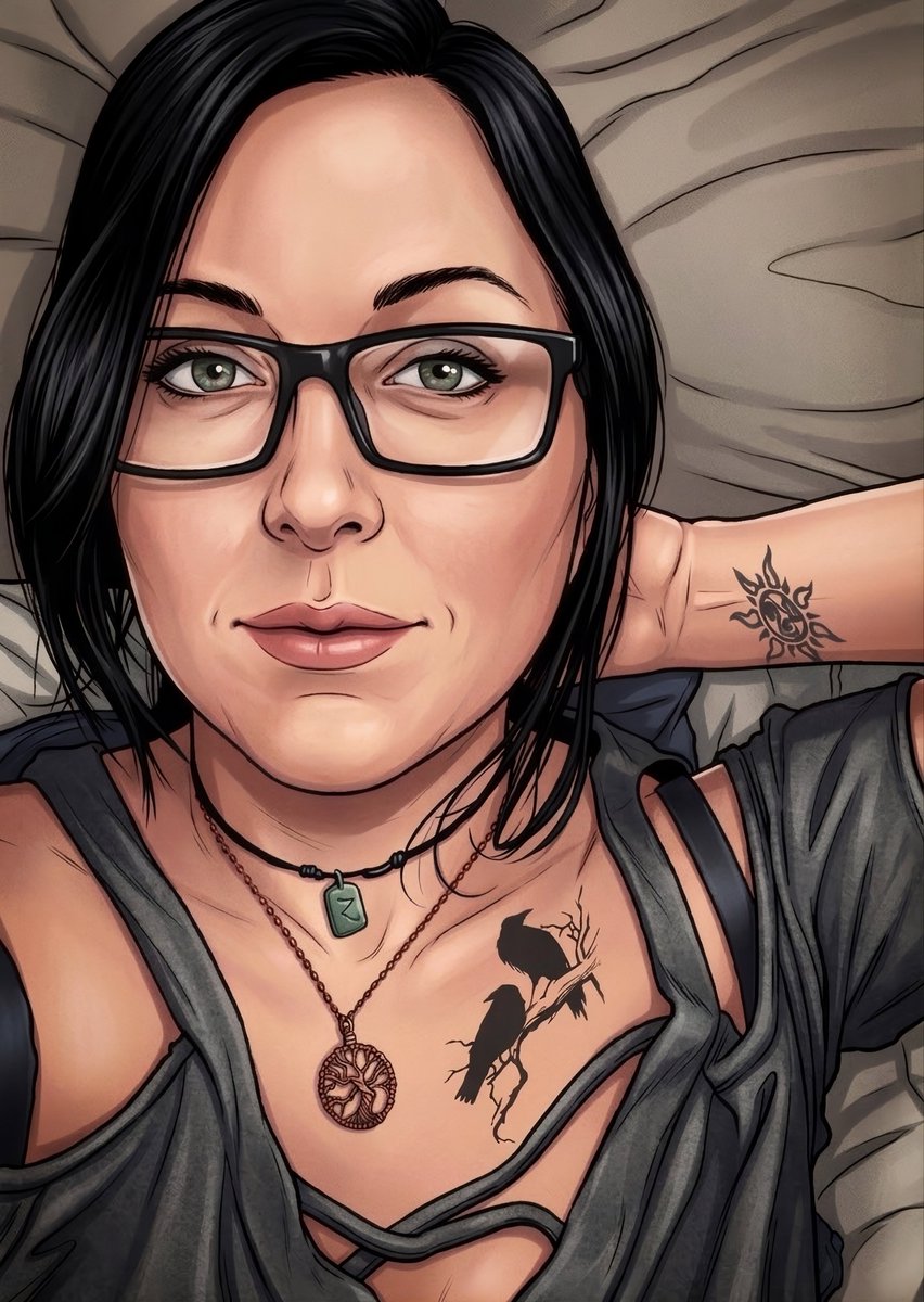Gretchensmuseum's tweet photo. A convergence of precise linework and detailed personal details… as y’all know nailing a likeness is all about that subtle nuances and strong visual hierarchy. #Digitalillustration https://t.co/jfmd9akmVa