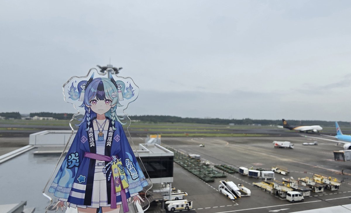 Go_Yang_E2's tweet photo. 「アソビ★まわり隊」のグッズ購入やライブ観戦などを終えて、今日帰国予定✈️
めらちゃんのグッズタグもできたので、さっそく使ってみますのじゃ～
#熱千めら
#あちちみて https://t.co/46il9qxRmr