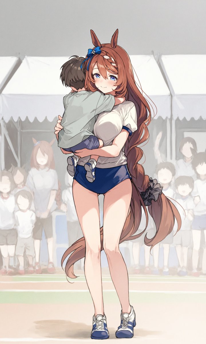 GiluAi's tweet photo. 「迷子を保護しました～」

あっ、そうやって迂闊に癖を破壊したらダメだって
#ウマ娘　
#umamusume https://t.co/1PETc8AXrE