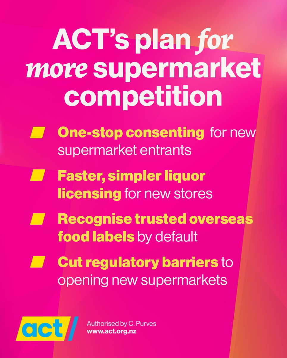 actparty's tweet photo. Rather than joining the race to the bottom where we attack successful businesses, ACT’s policy is to make it easier for new businesses to come here, compete, and expand. https://t.co/wMzKg1pcW4