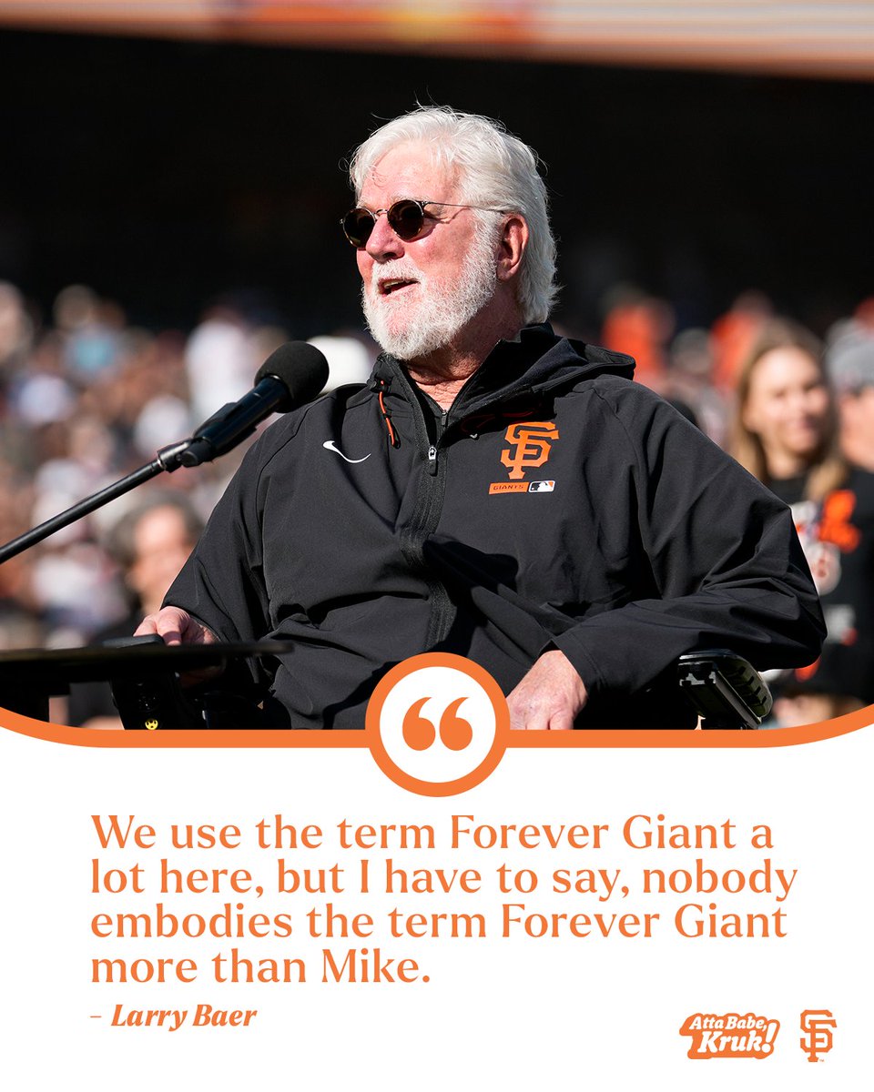 SFGiants's tweet photo. Mike Krukow: Forever Giant. https://t.co/QrLLYsVcGO