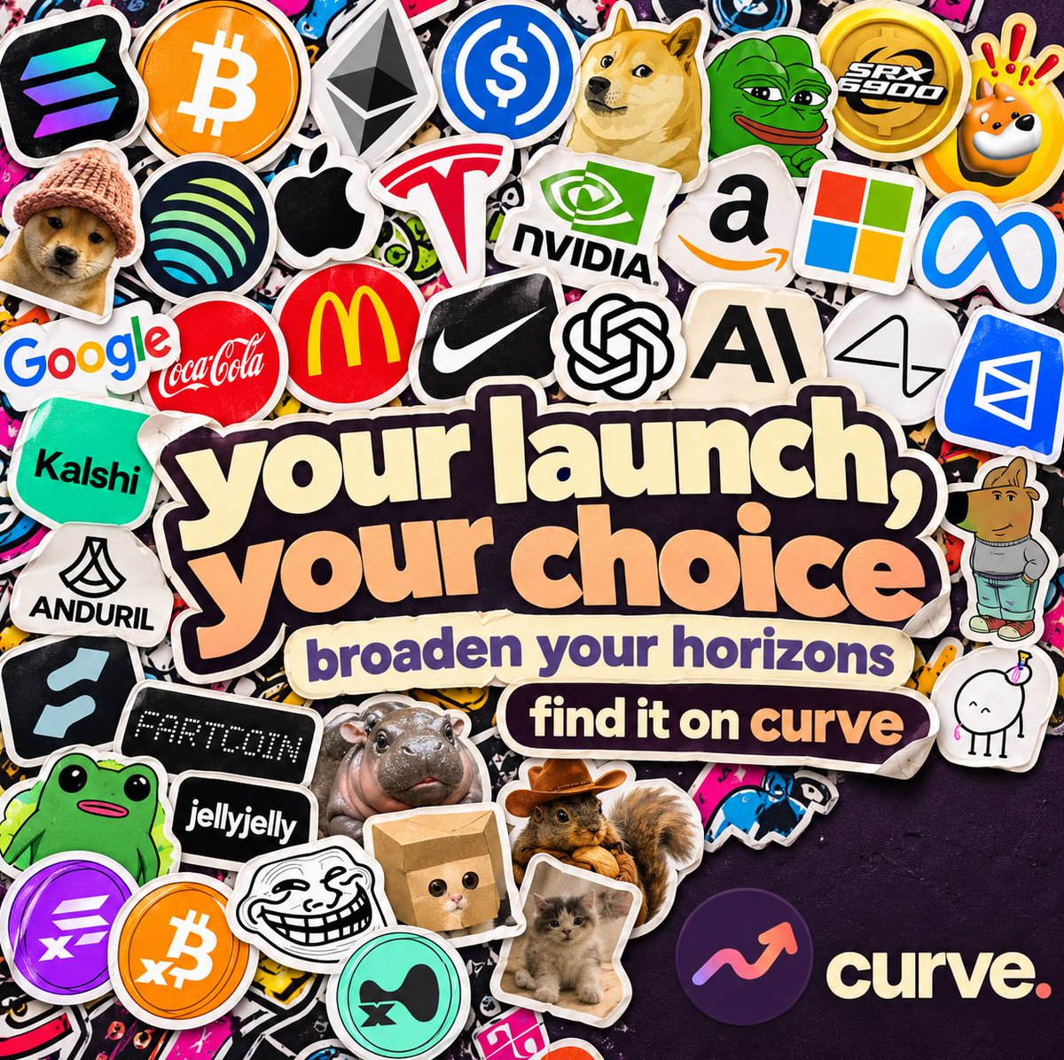 curvebond's tweet photo. Your creativity shouldn't be limited by your options

128 new pair assets have been added to launch with, bringing us to 261 total options for communities to choose from

Get ahead of the curve. https://t.co/Z4r53IwlUJ