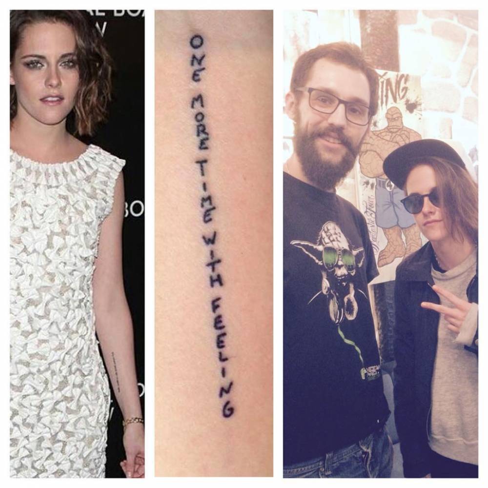 stewbieschanel4's tweet photo. DEAR DUMBO MEYER, no matter how much you forced Kristen to get those tattoos—THEY ARE UGLY, JUST LIKE YOU. No one will remember those tattoos; we will always remember the tattoos from before you existed. https://t.co/w82JGdsSgu