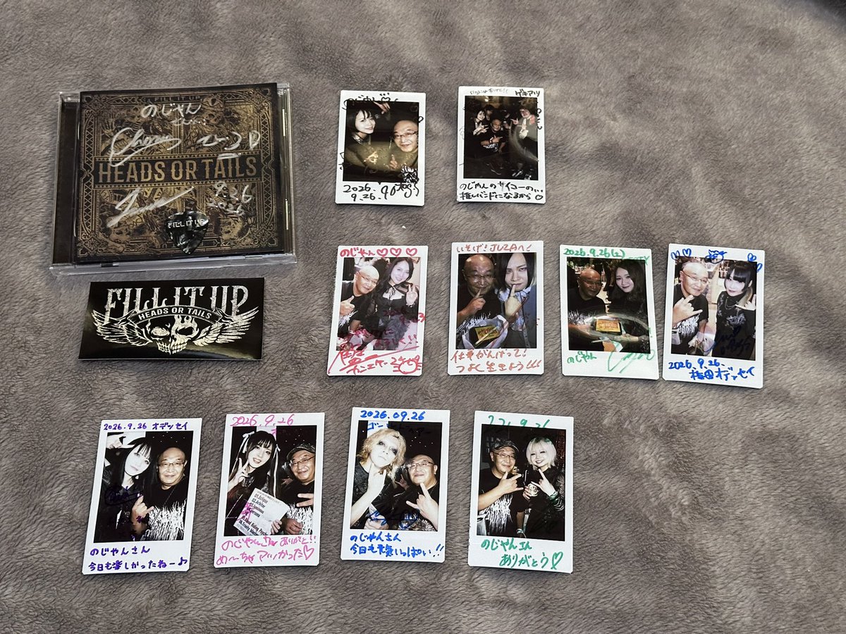 nojiyahn's tweet photo. 9月26日の戦利品
「9月まで応援の仕事を頑張った😭勝手にご褒美Special 2days❤️❤️」
#magistinasaga
・メンバーチェキ
#sheglapes
・メンバーチェキ
#オトギリソウ
・囲みチェキ
・キノコちゃんとチェキ
#FILLITUP
・CD
どの会場も熱いLIVEで酸欠で倒れそうなぐらい盛り上がって楽しい1日でした🤭 https://t.co/Ng8ZS68kkI