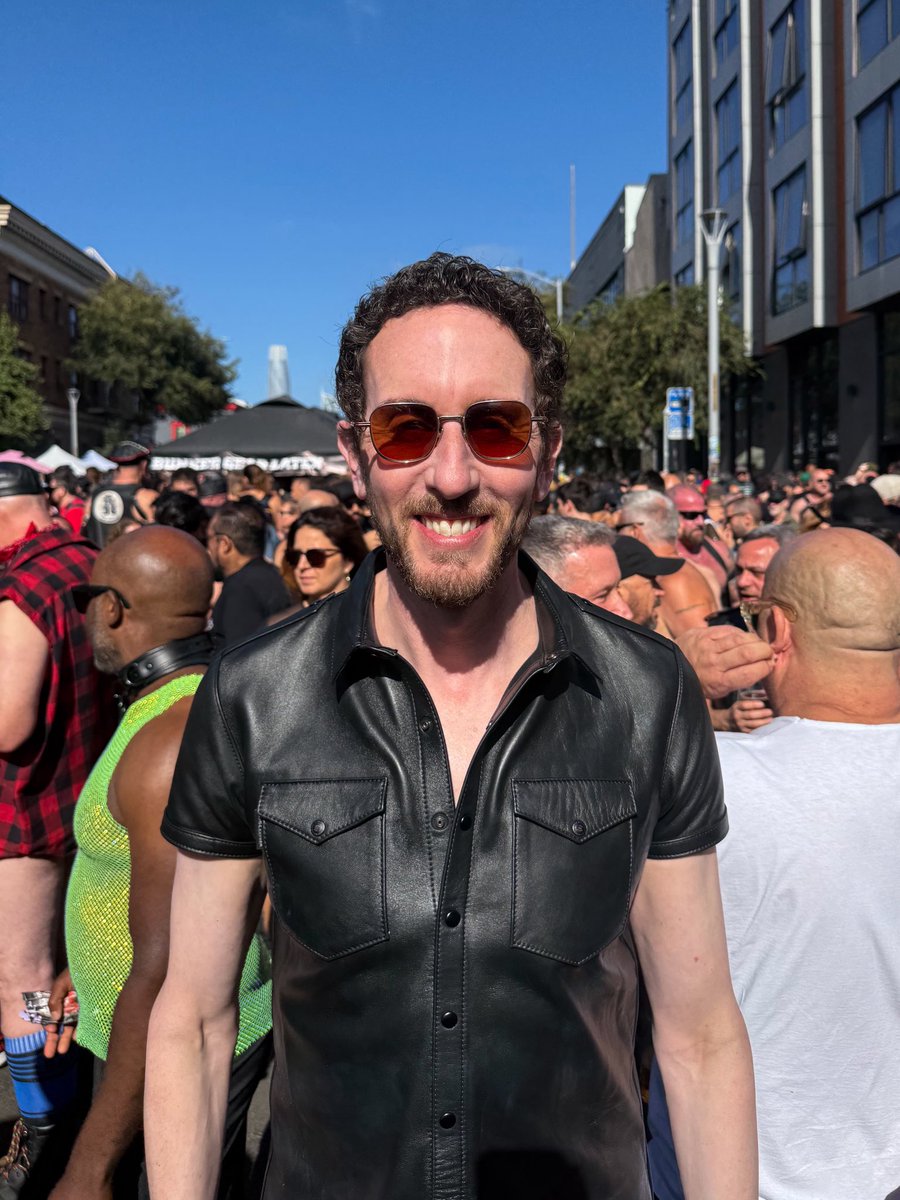 Scott_Wiener's tweet photo. Happy Folsom! Great energy, as always, at one of the best and queerest San Francisco events of the year. https://t.co/GCRZrjawk5