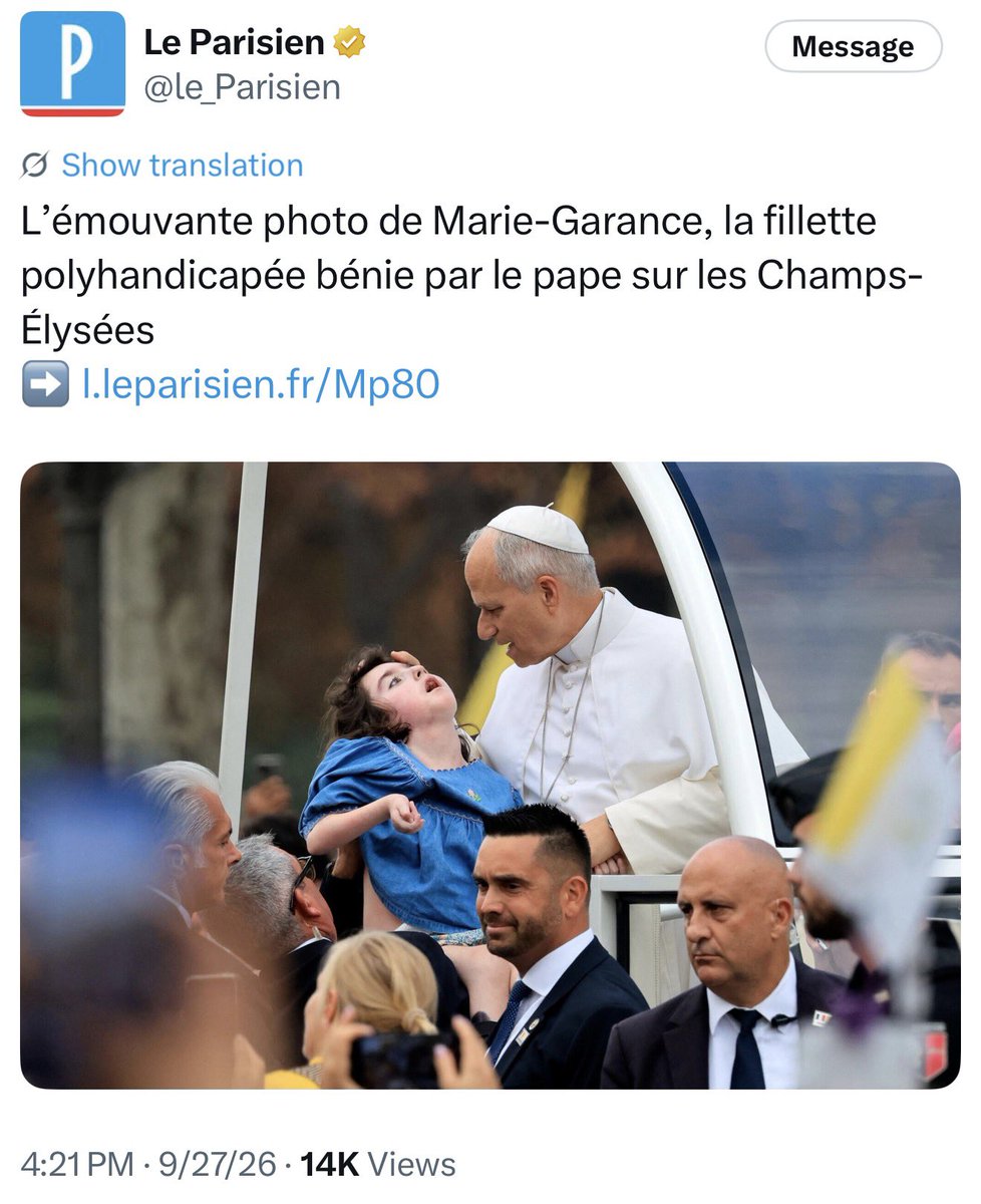 Vermeullarmine's tweet photo. I usually don’t comment on these people, but the juxtaposition here is too striking. Because Hanania and his ilk are blind to whole registers of human experience, they simply can’t see that out of the most profound dependence emerges the most profound love. https://t.co/j5zrpU4XfO
