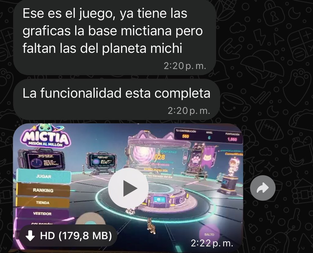 Mictia00's tweet photo. We mi papá me acaba de hacer un VIDEOJUEGO por llegar al millon XD https://t.co/lIgXGA7gSm