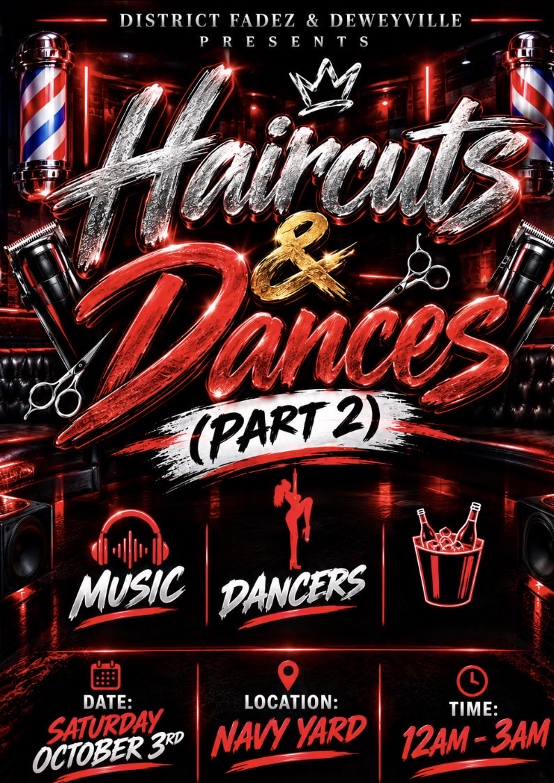 DeweyOuttaDC's tweet photo. Next Saturday 
12-3am

DM Me For Info 
#DC #DCNightLife #DCFreaks #MD #VA #Baddies #DCFineShit #FineShit #Haircuts #Strippers #Dancers https://t.co/mvkyE7iPSi