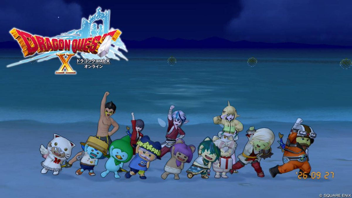 paraben2010's tweet photo. #今週の光る樽 #DQ10 #バレラーズ
いつもの時間にいつもの場所で～
タルの中身は、はぐメタチケットでした～
わちゃわちゃビーチで雑談
出張先は、防衛軍でエテーネ村を防衛
今週もたのしいひと時で始まるじぇ～ぃ https://t.co/c6V5FzcYlM