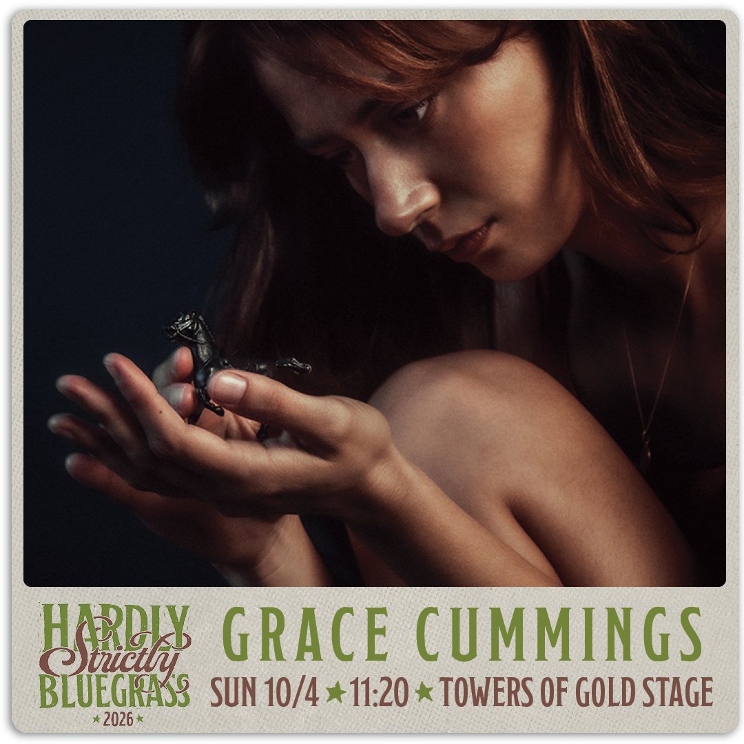 HSBFest's tweet photo. Joining us for the first time is Australian singer-songwriter Grace Cummings. She's first up on the Towers of Gold Stage on Sunday--please give her a warm HSB welcome! Listen to her "I'm Not Crazy" on our Spotify playlist.
https://t.co/FTuqDlVoiA
#HSB26
#hardlystrictlybluegrass https://t.co/mhf3FoTV1K