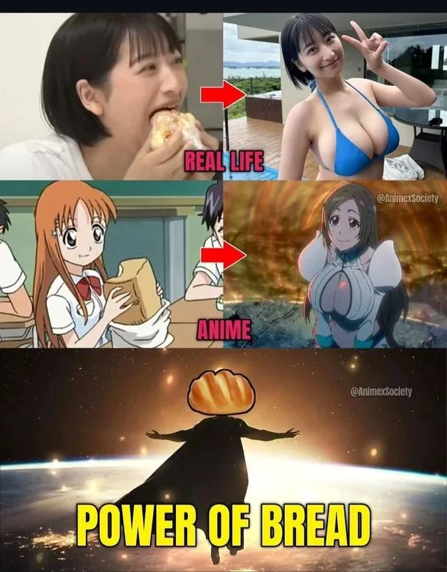 Retro_Bleach1's tweet photo. This is peak female body is made from bread 😭 https://t.co/ycvq0IpxTn