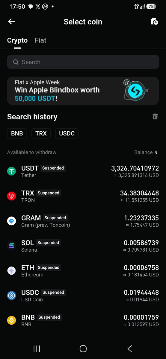 OneConnecT_237's tweet photo. idk what's happening but this is the third exchange i had money in having an issue FIRST @BitMartExchange which i still have 5,800 in, then @coinexcom but they paid and now @bitget but goods news is they already made a payment plan while bitmart is rubbing us blind https://t.co/B4ykObWmtO