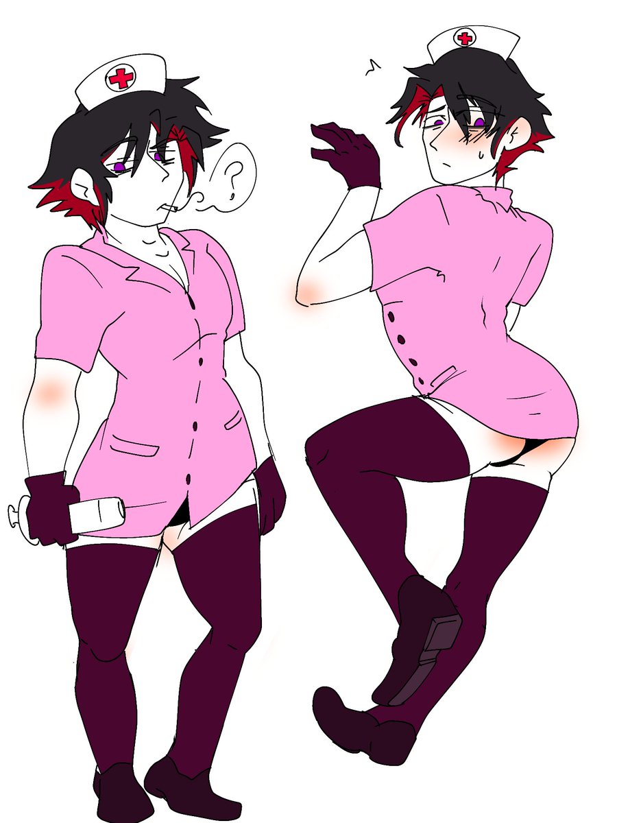 Biidkes's tweet photo. Canon!Fumus and Moe!Fumus in sexy Nurse clothes. Yes. Ahh, this was so good to draw, lmao. I'll draw Fumuscest soon, mmMMmMm

#okegomtwt #funamuseart #fumus https://t.co/Aq96RPqv3F