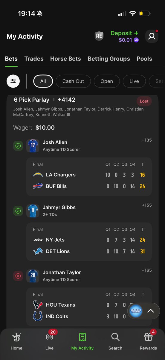 LiTheLockSmith's tweet photo. Two terrible beats today ur telling me CMC and JT can’t score a Touchdown. What a joke. Onto The next. https://t.co/BDLbstiaIY