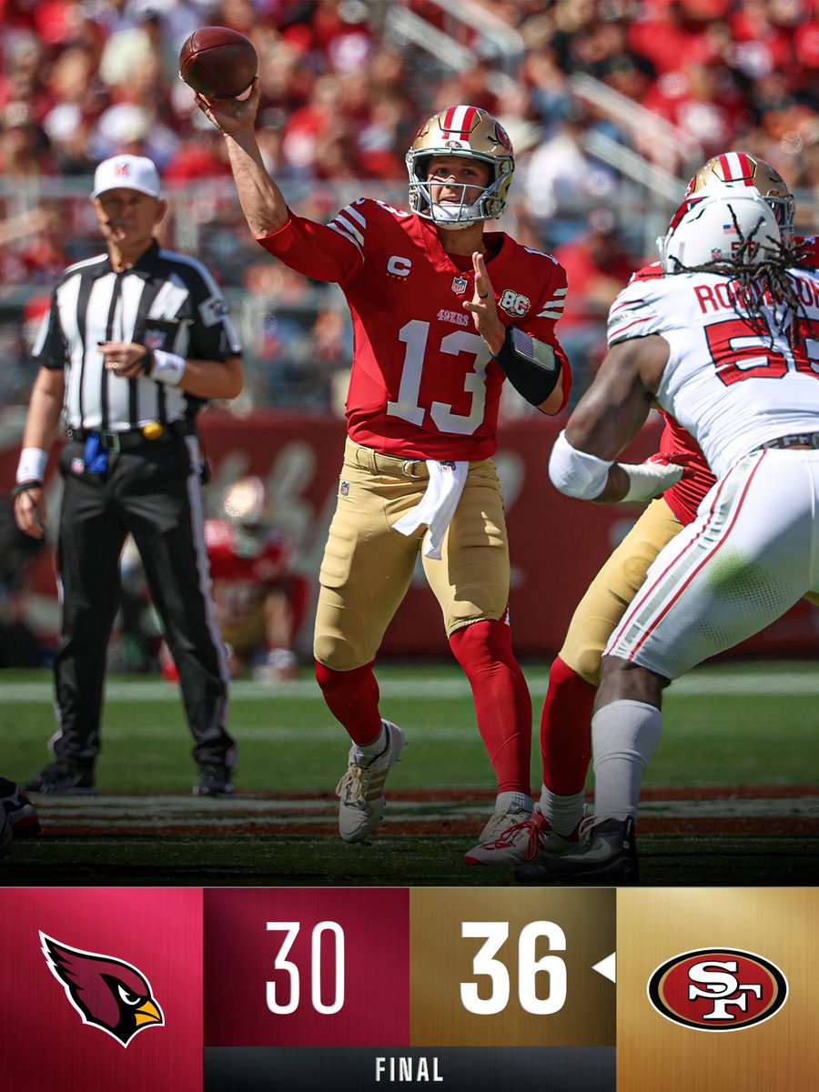 FINAL: The @​49ers are 3-0 for the second year in a row. 
 [📷](https://pbs.twimg.com/media/HTQm6HGaYAAVsIC.jpg) https://pbs.twimg.com/media/HTQm6HGaYAAVsIC.jpg
