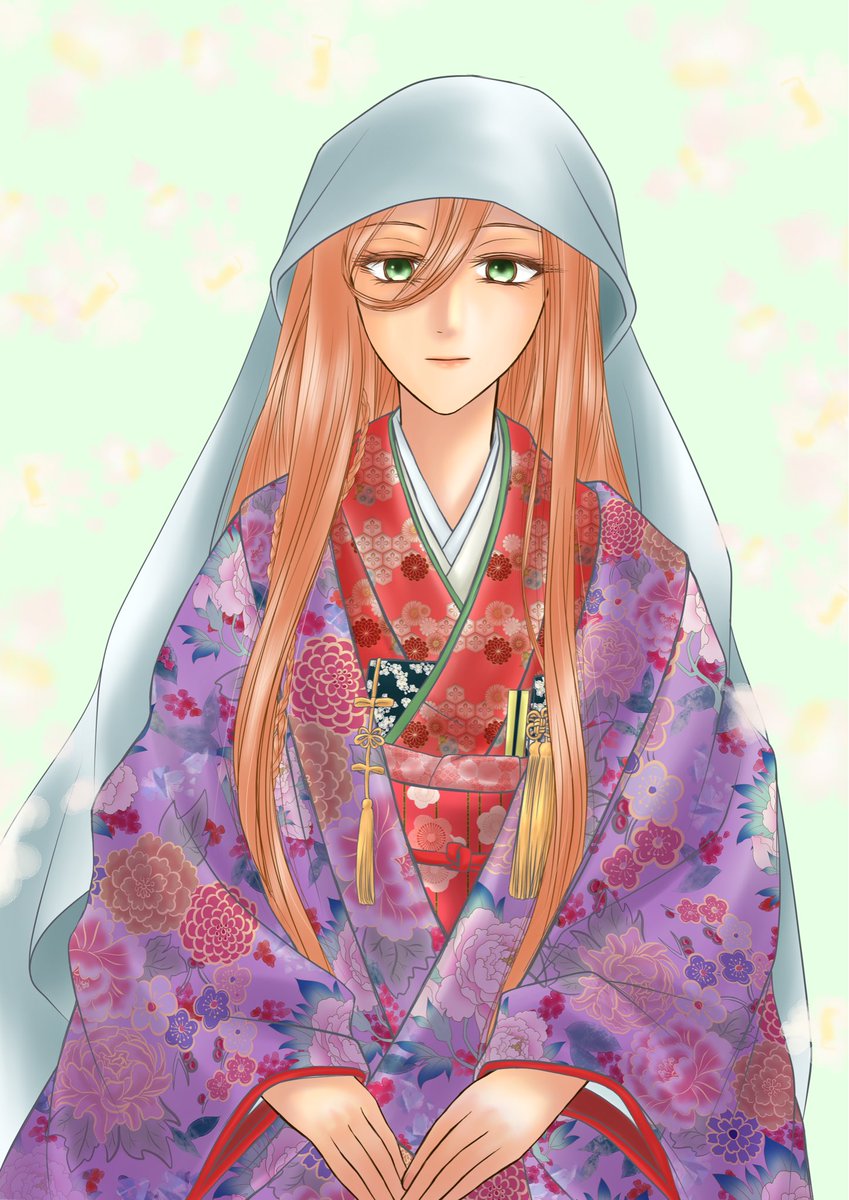 TamaNen69yoo's tweet photo. #全クリエイターに告ぐ花の作品を解放せよ 最近の絵はほぼ花柄なのですが、ガッツリお花なのは隠神刑部様……素材を使いすぎゴテゴテしました。抜けてる所が無さすぎる……ドレスシリーズなので許してくだされー https://t.co/fgYKlkN9U1
