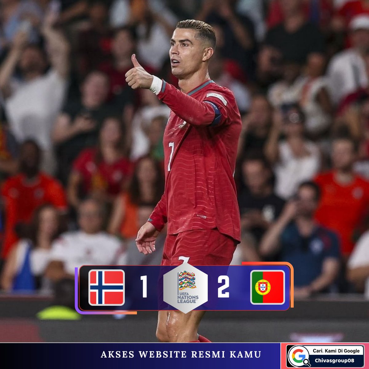 sportsindo9's tweet photo. 📌Portugal sukses mengalahkan Norwegia dengan skor 2-1 pada UEFA Nations League. Kemenangan ini membuat Portugal membawa pulang tiga poin dari markas Norwegia. ⚽🔥

#Portugal #chivasgroup08 #uefanationsleague #chivasgroup #sportsindo9 https://t.co/3Sw0TQte9K