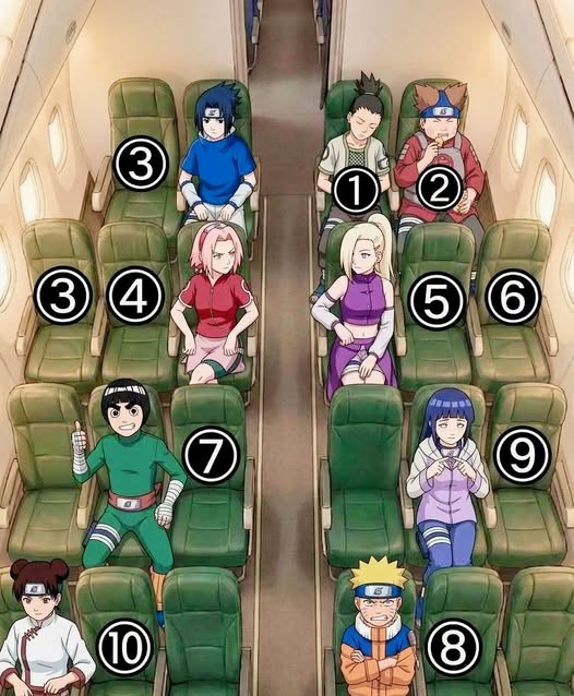 hinadaily_'s tweet photo. NARUTOのキャラたちと30日間の旅に行くなら、どの席を選ぶ？👀 https://t.co/NPXY0K0XRc