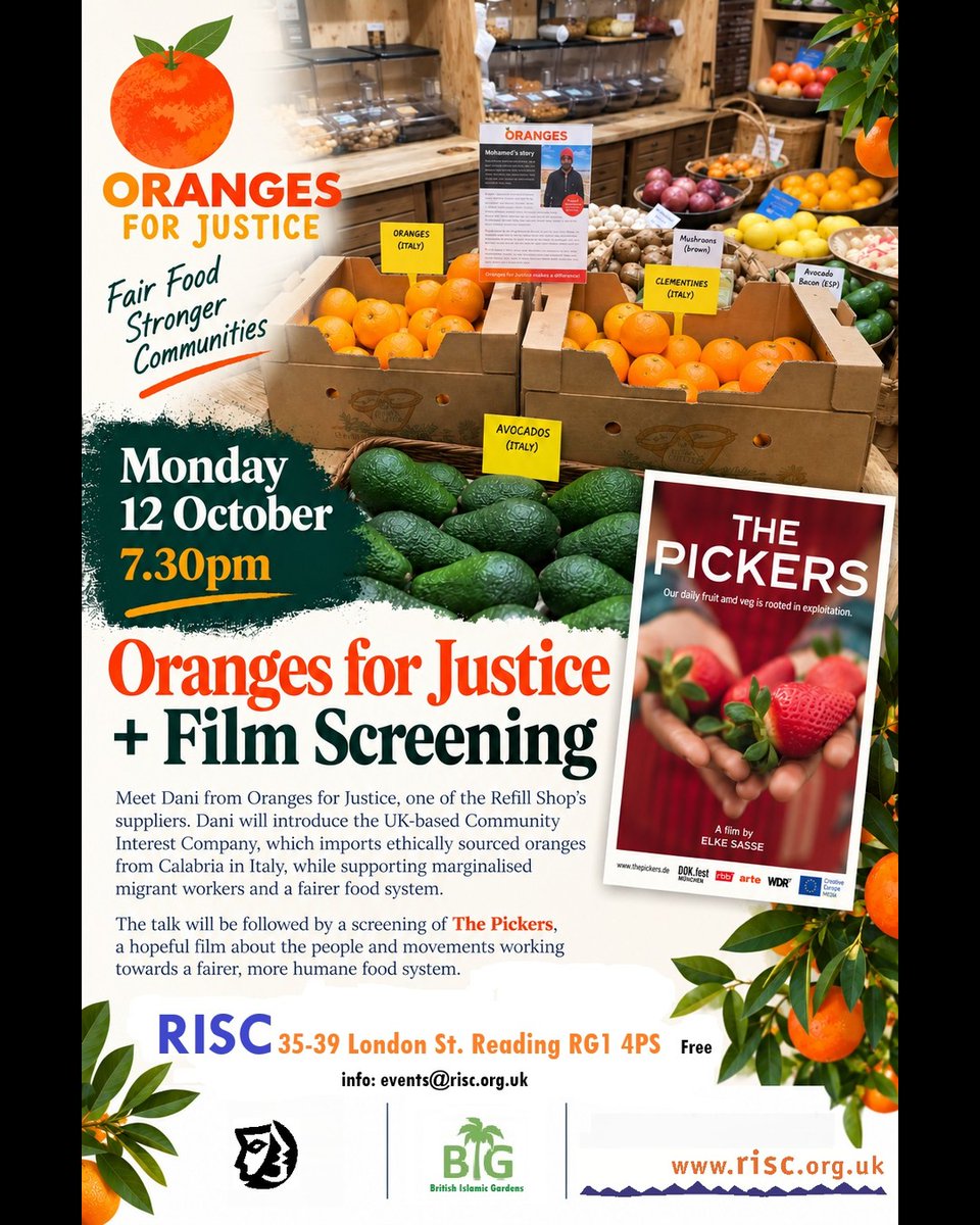 RISC_Reading's tweet photo. #readinginternationalfestival 2026 https://t.co/r4hbD2kBPr #orangesforjustice https://t.co/8PPaB0cpQ1