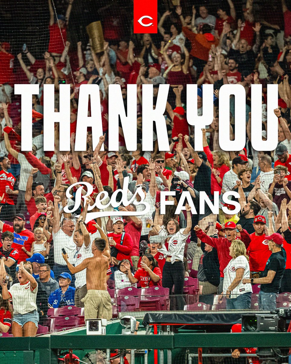 Reds's tweet photo. Thank you, Reds Country ❤️ https://t.co/Jttr2k8MXs