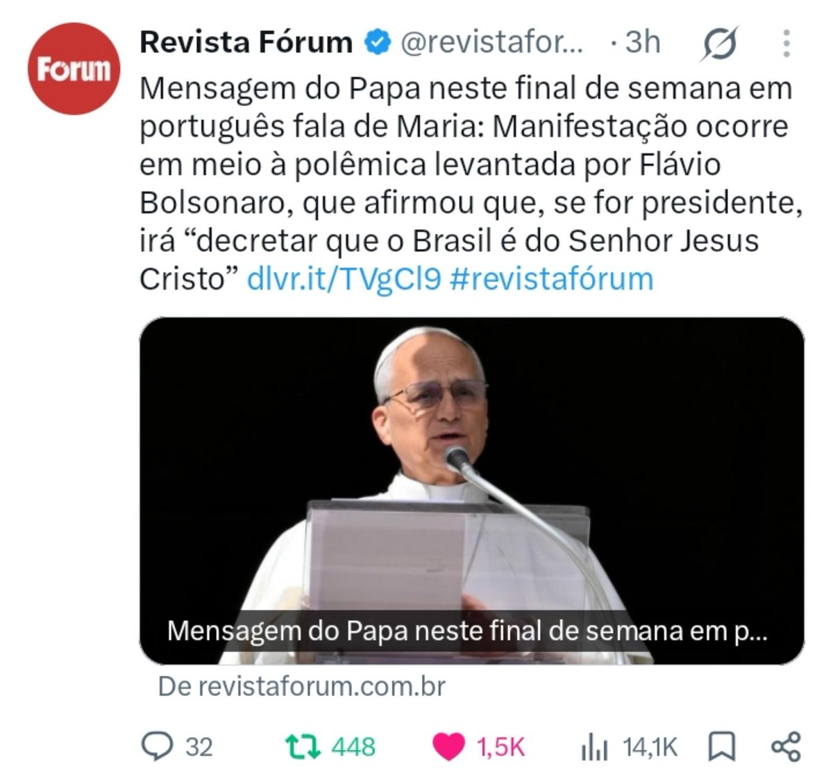 _aannak_'s tweet photo. @jairmearrependi O print. O print é ETERNO. 
E olha só né... Justo hoje quando o Papa Leão mencionou Nossa Senhora Aparecida. E ele pega e acusa a CNBB NOVAMENTE. https://t.co/P5EdcbuMrD