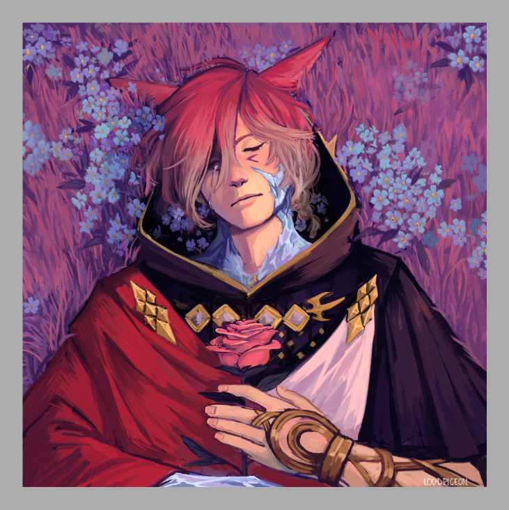 LoudPigeon's tweet photo. ffxiv shadowbringers / Forget-Me-Not https://t.co/o0NhBjJ6ls