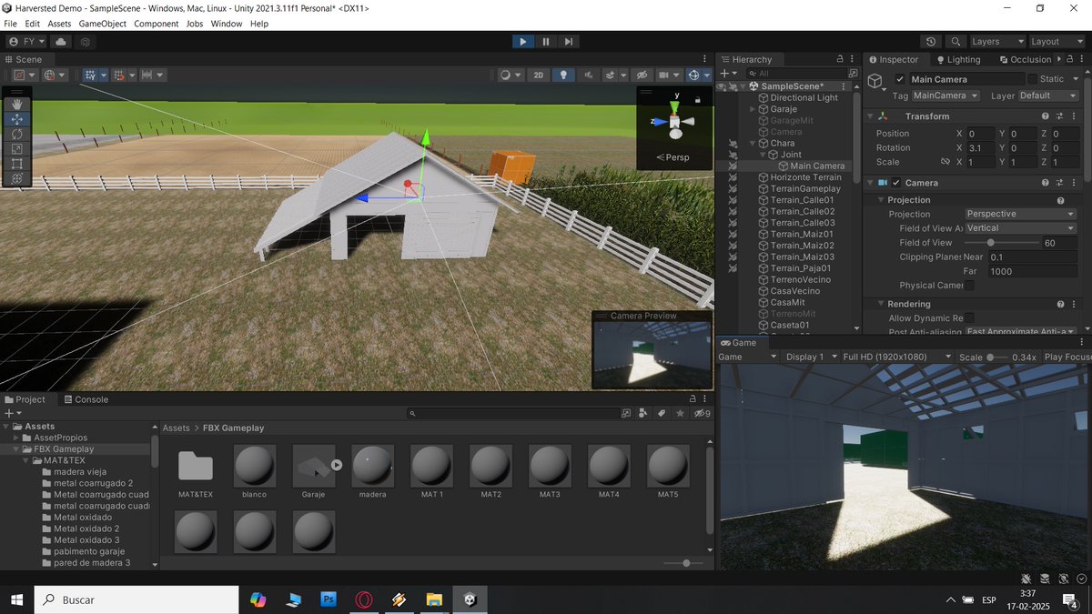 bross_lab's tweet photo. From concept to game! 🔨🌾

BroDev #1 here 👋

We keep working! Today we put together the work shed, where we're planning to have the crafting system. 🛠️

Step by step. 💚

#HARVESTED #gamedev #indiedev #devblog #unity3d https://t.co/ENVyBC8Mre