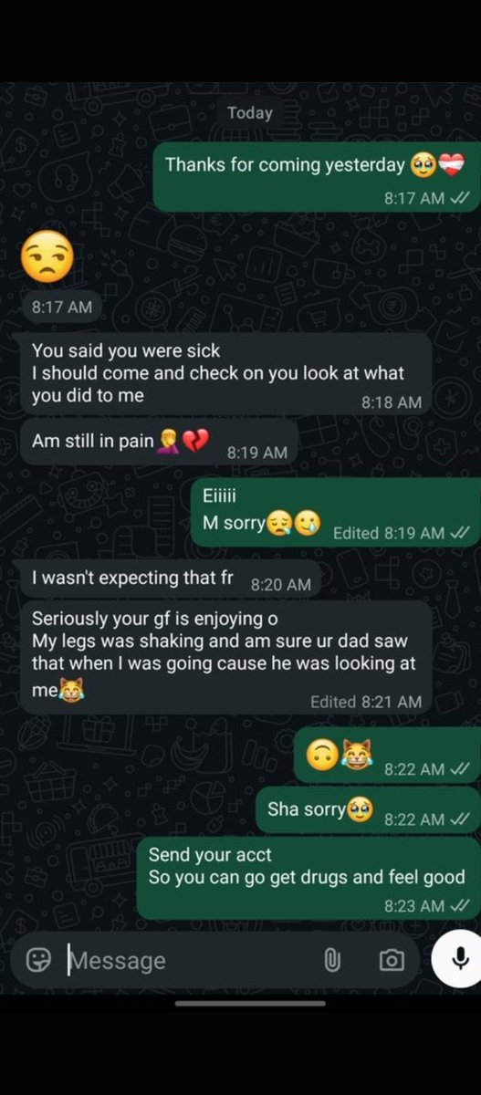 CjCaleb46502's tweet photo. Man dey hot 🥷
Hope she me visit again 😹 https://t.co/jtffASsadx