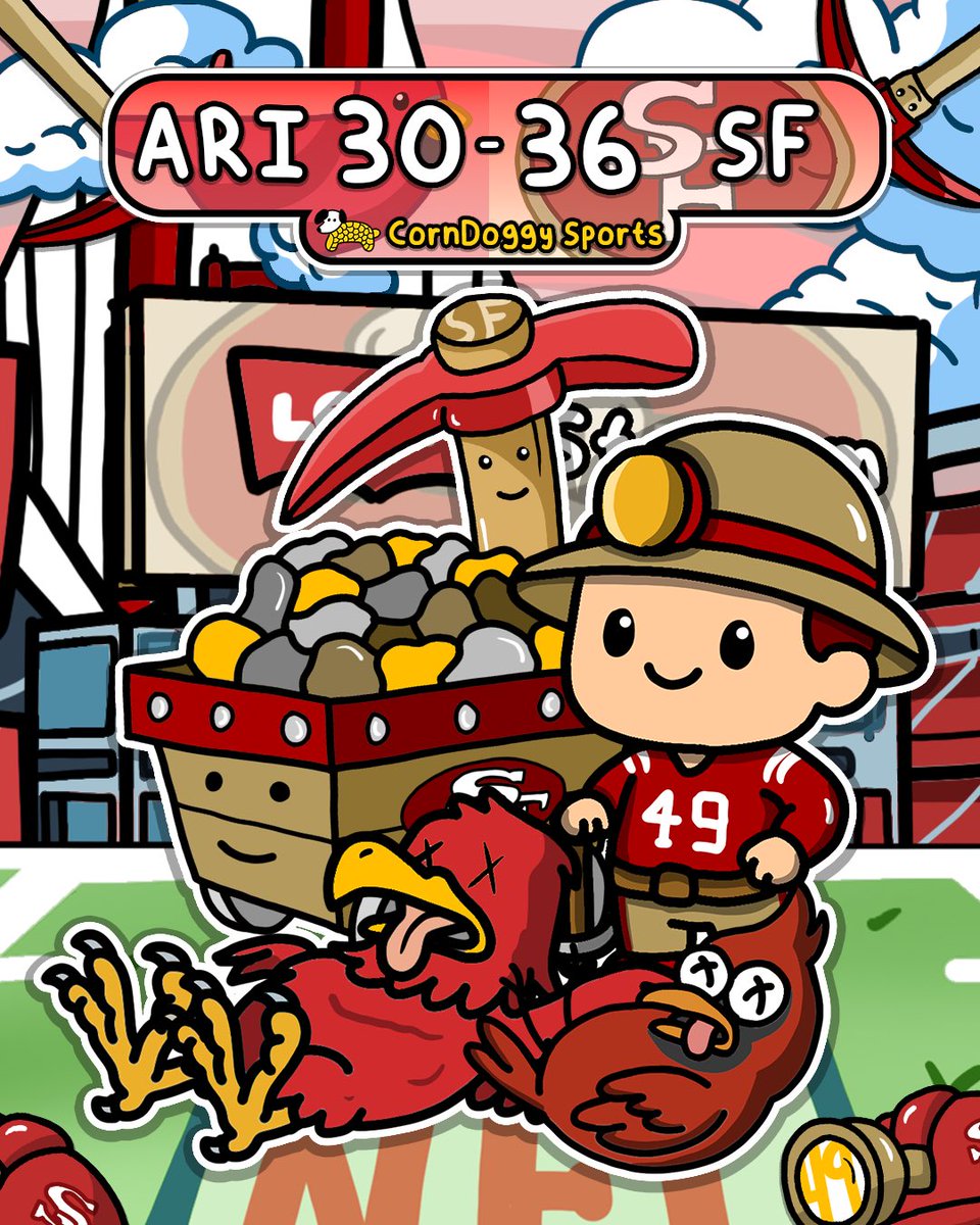 CornDoggyLOL's tweet photo. The San Francisco Lead The NFC West With A Win Over The Cardinals! https://t.co/PnsZNEQDzw