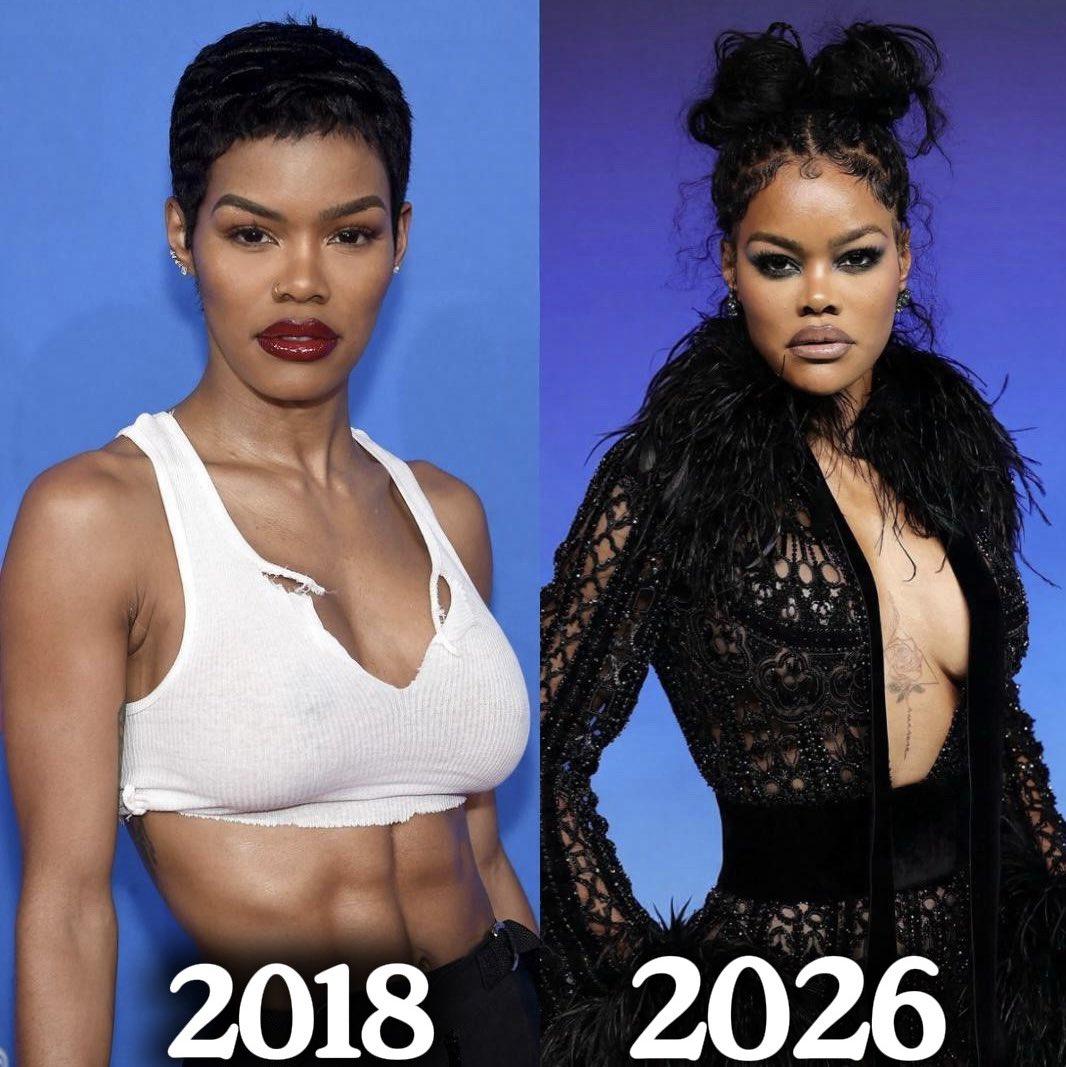 modernhistory's tweet photo. Teyana Taylor in 2017 And 2026. https://t.co/KjXP1ukZS6