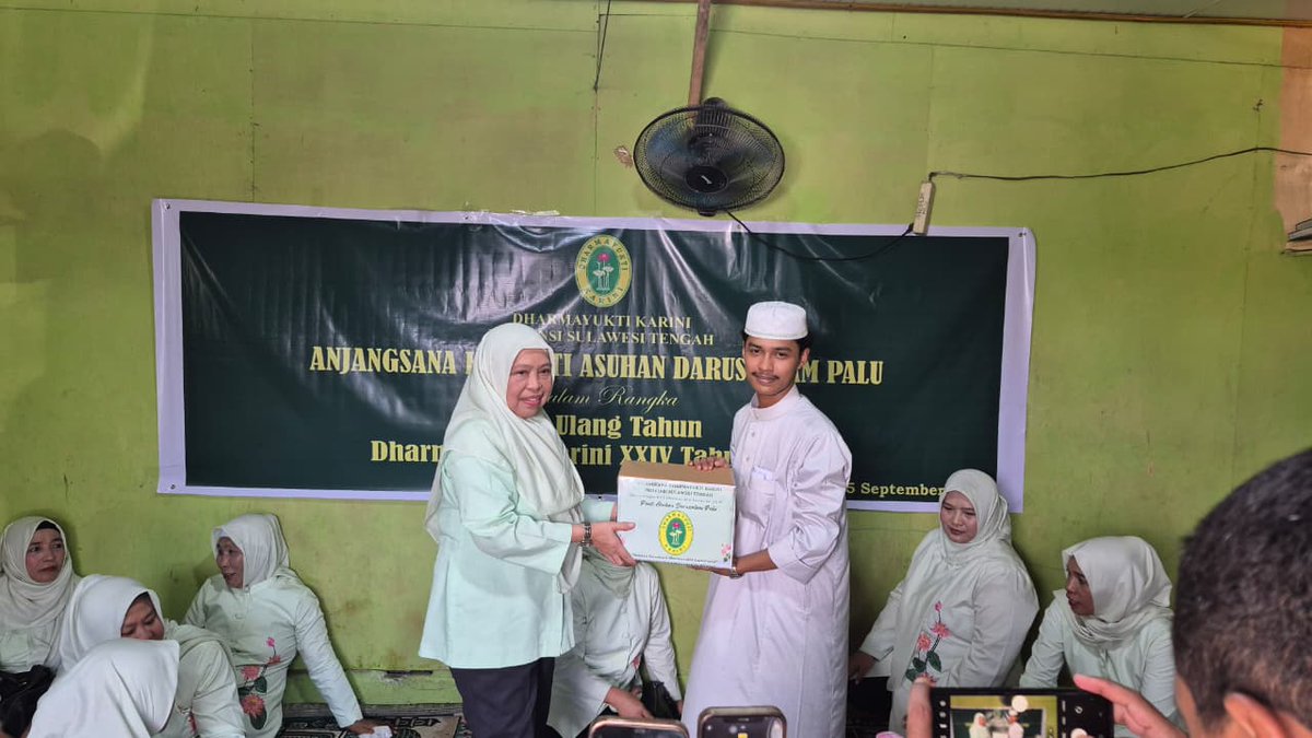 PTA_Palu's tweet photo. Tabe #SampesuvuPTA.Palu
Jumat, 25 September 2026

Dalam rangka memperingati HUT DYK XXIV Tahun 2026 “Dengan Persatuan Dharmayukti Karini Jaya”, DYK Cab. Sulawesi Tengah melaksanakan kegiatan Anjangsana Panti.

@Humas_MA
@MahkamahAgung
@DitjenBadilag
#ptapalunabelopura https://t.co/t39ikDKskY